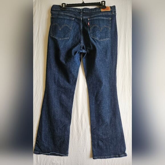 Levi's 515 Jeans Women 14 (34x30) Classic Bootcut Mid Rise Pockets Blue Western - Picture 7 of 9